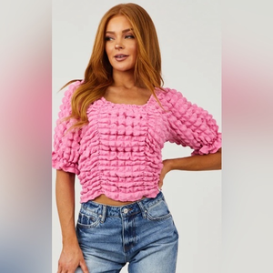 Pink bubble‎ top
